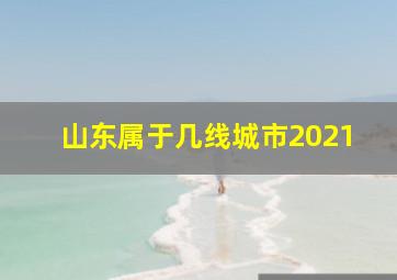 山东属于几线城市2021