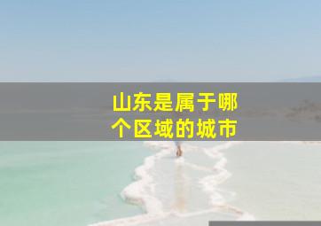 山东是属于哪个区域的城市