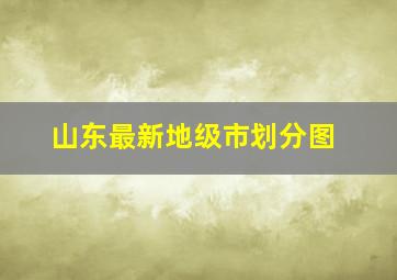 山东最新地级市划分图