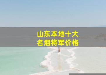 山东本地十大名烟将军价格