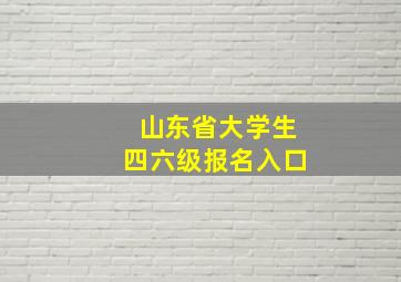 山东省大学生四六级报名入口