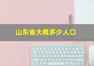 山东省大概多少人口