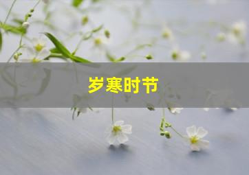 岁寒时节