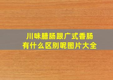 川味腊肠跟广式香肠有什么区别呢图片大全