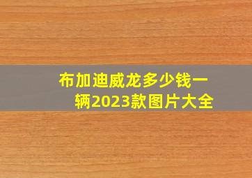 布加迪威龙多少钱一辆2023款图片大全