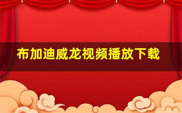 布加迪威龙视频播放下载