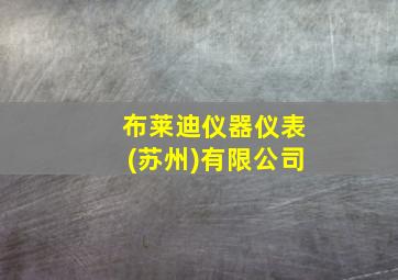 布莱迪仪器仪表(苏州)有限公司