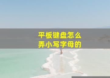 平板键盘怎么弄小写字母的