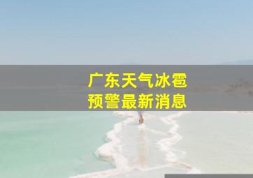 广东天气冰雹预警最新消息