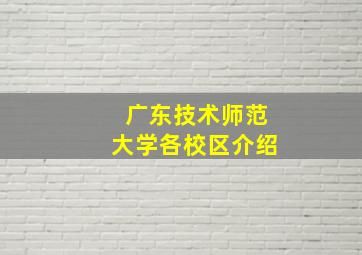 广东技术师范大学各校区介绍