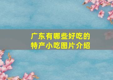 广东有哪些好吃的特产小吃图片介绍