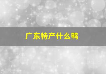 广东特产什么鸭