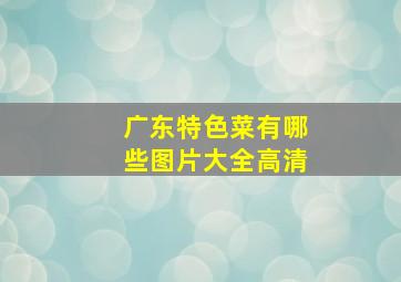 广东特色菜有哪些图片大全高清