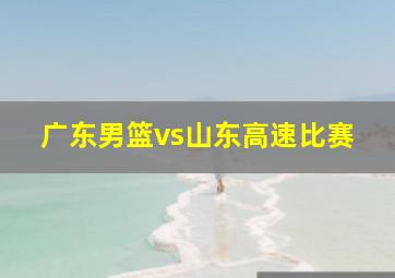 广东男篮vs山东高速比赛