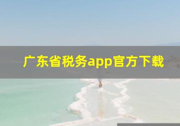 广东省税务app官方下载