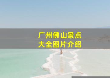 广州佛山景点大全图片介绍