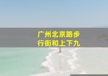 广州北京路步行街和上下九