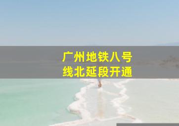 广州地铁八号线北延段开通