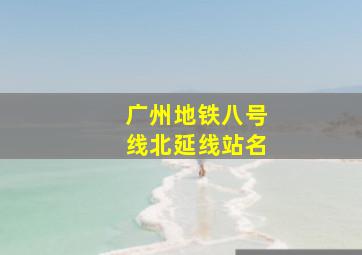 广州地铁八号线北延线站名