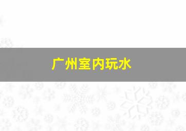 广州室内玩水