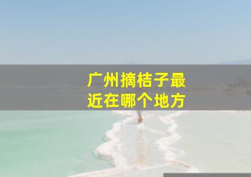 广州摘桔子最近在哪个地方