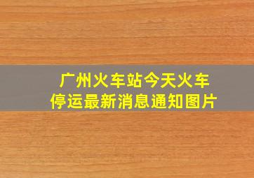 广州火车站今天火车停运最新消息通知图片