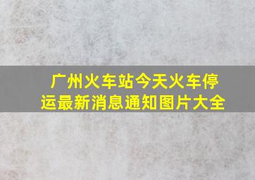 广州火车站今天火车停运最新消息通知图片大全