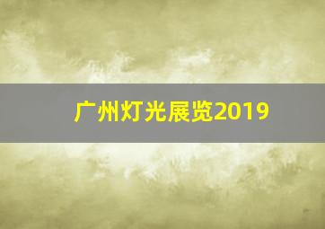 广州灯光展览2019