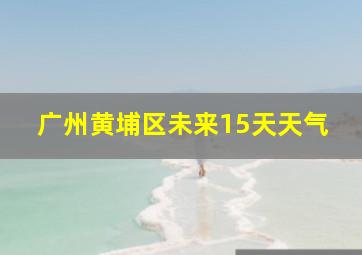 广州黄埔区未来15天天气