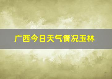 广西今日天气情况玉林