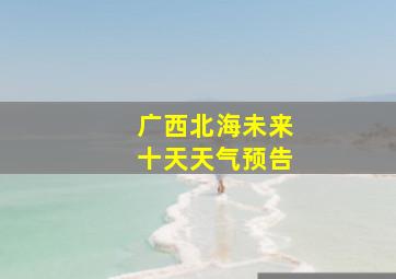 广西北海未来十天天气预告