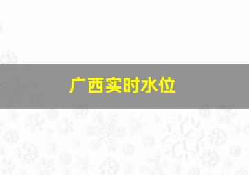 广西实时水位