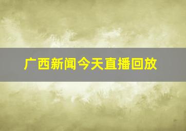 广西新闻今天直播回放