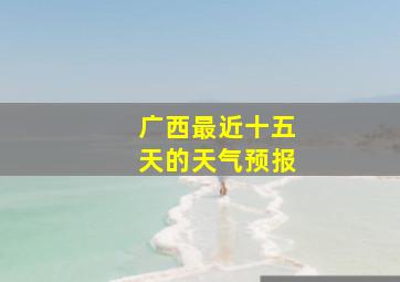 广西最近十五天的天气预报