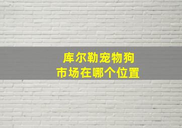 库尔勒宠物狗市场在哪个位置