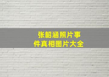 张韶涵照片事件真相图片大全