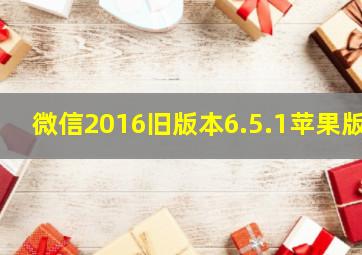 微信2016旧版本6.5.1苹果版