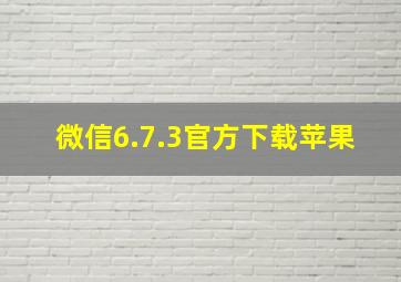 微信6.7.3官方下载苹果