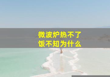 微波炉热不了饭不知为什么