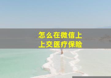 怎么在微信上上交医疗保险