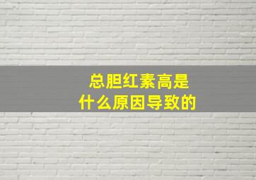 总胆红素高是什么原因导致的