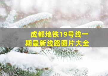 成都地铁19号线一期最新线路图片大全