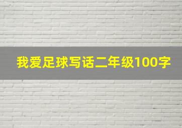 我爱足球写话二年级100字