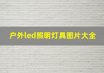 户外led照明灯具图片大全