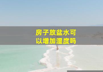 房子放盆水可以增加湿度吗