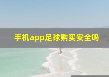 手机app足球购买安全吗