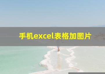 手机excel表格加图片