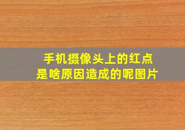 手机摄像头上的红点是啥原因造成的呢图片