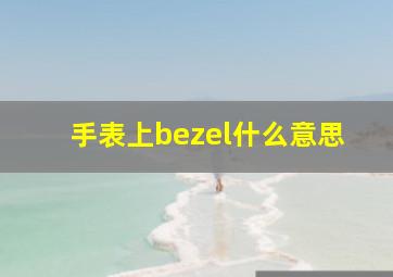 手表上bezel什么意思