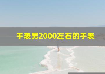 手表男2000左右的手表